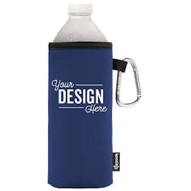 Foldable Large Bottle KOOZIE ® w/ carabiner - Color: Royal